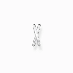 Cheap Manchette d’oreille unique argent double Femme Créoles|Manchettes D'oreilles