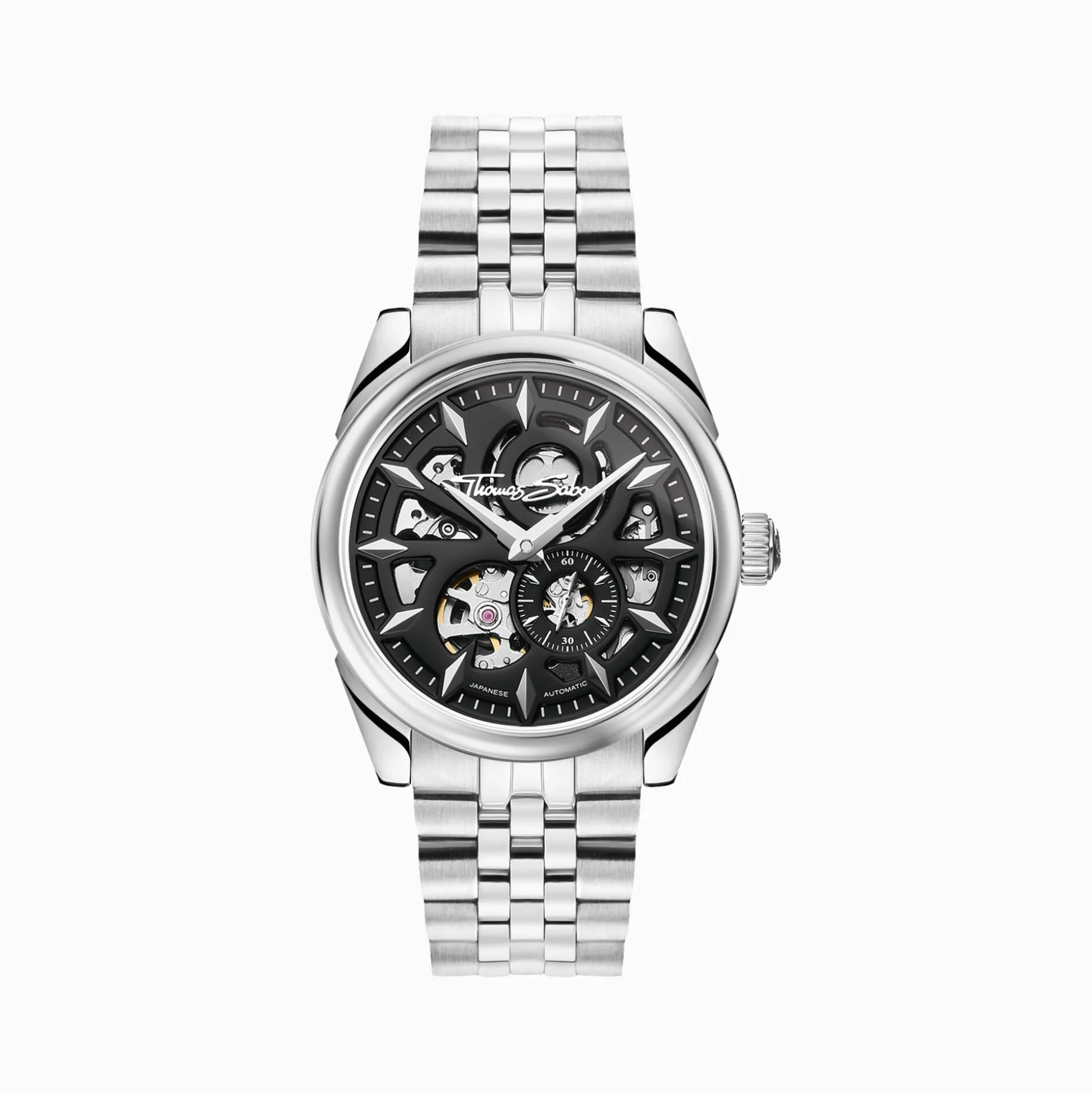 Flash Sale Montre automatique argentée de 41 mm avec cadran noir Homme Montres|Montres