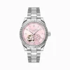 Fashion Montre automatique argentée de 36 mm avec cadran rose rebelle Femme Montres|Montres Pour Femmes