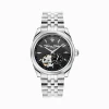 Outlet Montre automatique en argent de 36 mm avec emblème de lys Femme Montres|Montres Pour Femmes