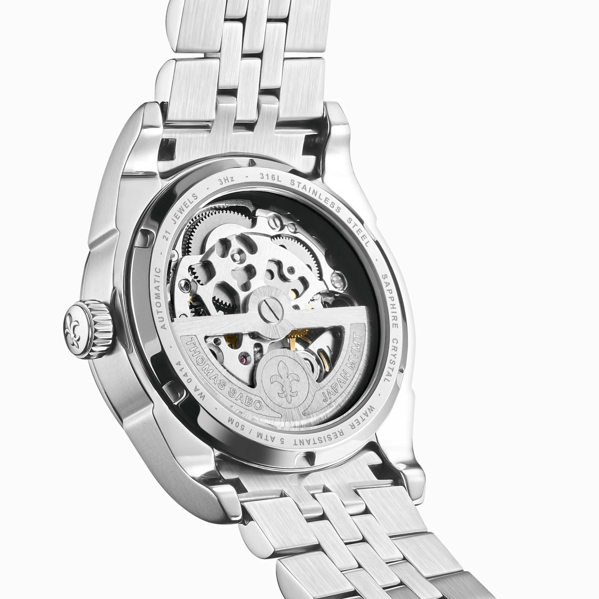 Outlet Montre automatique en argent de 36 mm avec emblème de lys Femme Montres|Montres Pour Femmes