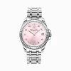 Best Montre pour femme Divine Pink avec pierres blanches argentées Femme Montres|Montres Pour Femmes