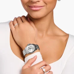 Cheap Montre pour femme fleurs en pierres blanches Femme Montres|Montres Pour Femmes