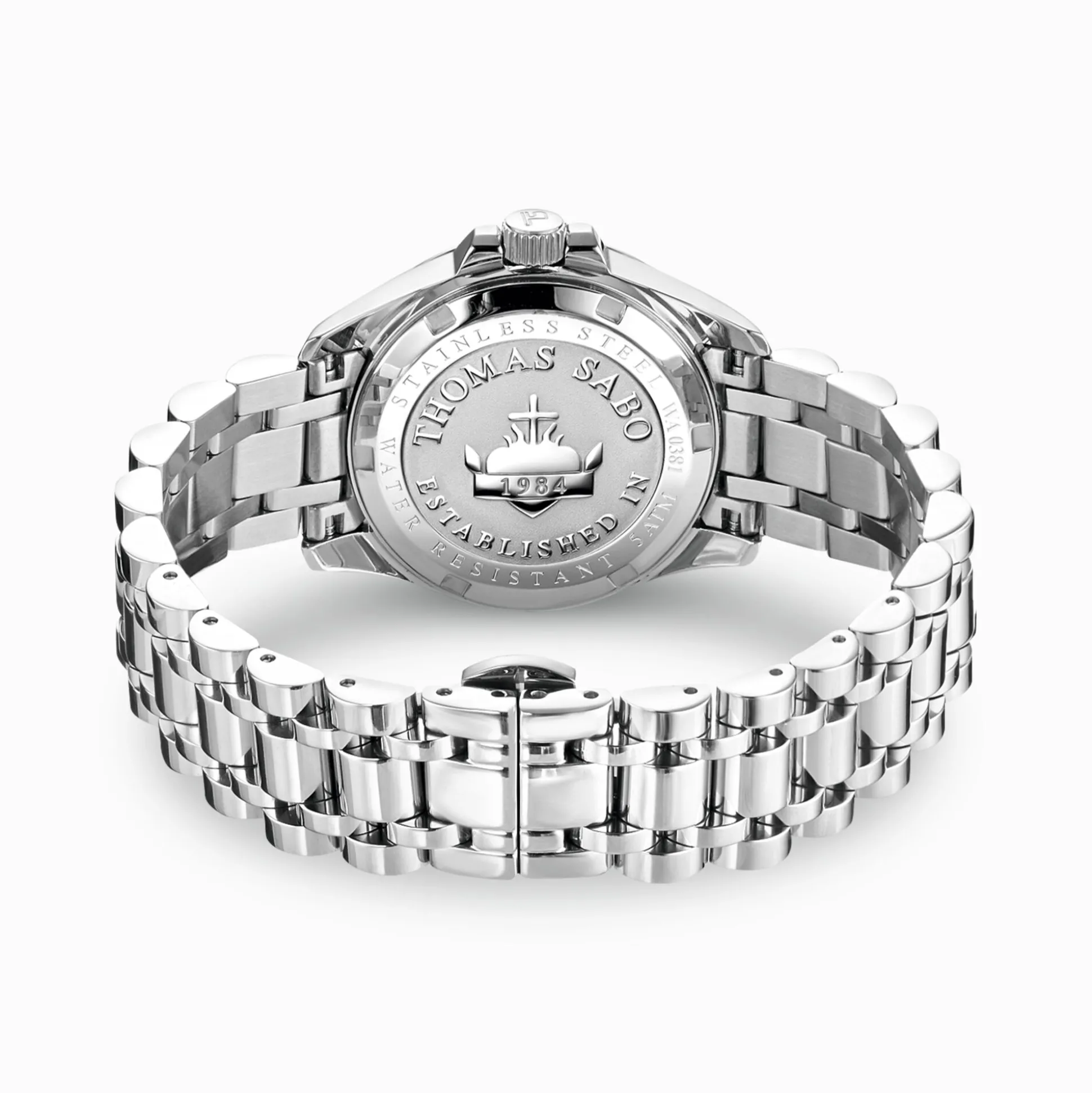 Shop Montre pour femme fleurs en pierres pastel argenté Femme Montres|Montres Pour Femmes