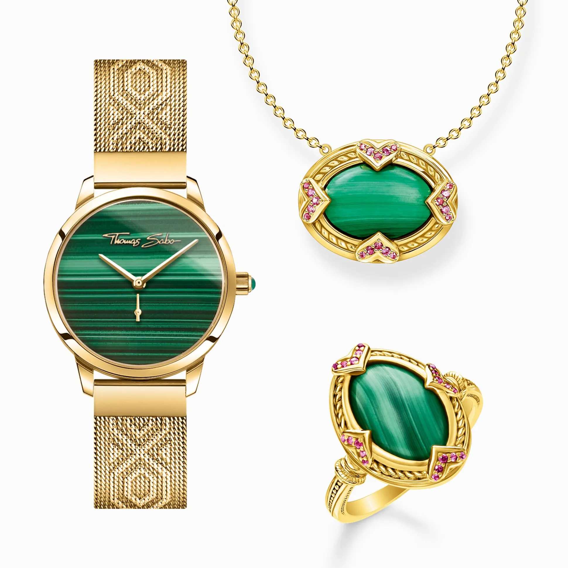 Store Montre pour femme garden spirit malachite or Femme Montres|Montres Pour Femmes