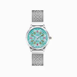 Hot Montre pour femme kaléidoscope libellule turquoise argenté Femme Montres|Montres Pour Femmes