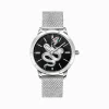 Outlet Montre pour femme serpent en optique 3D argenté Femme Montres|Montres Pour Femmes