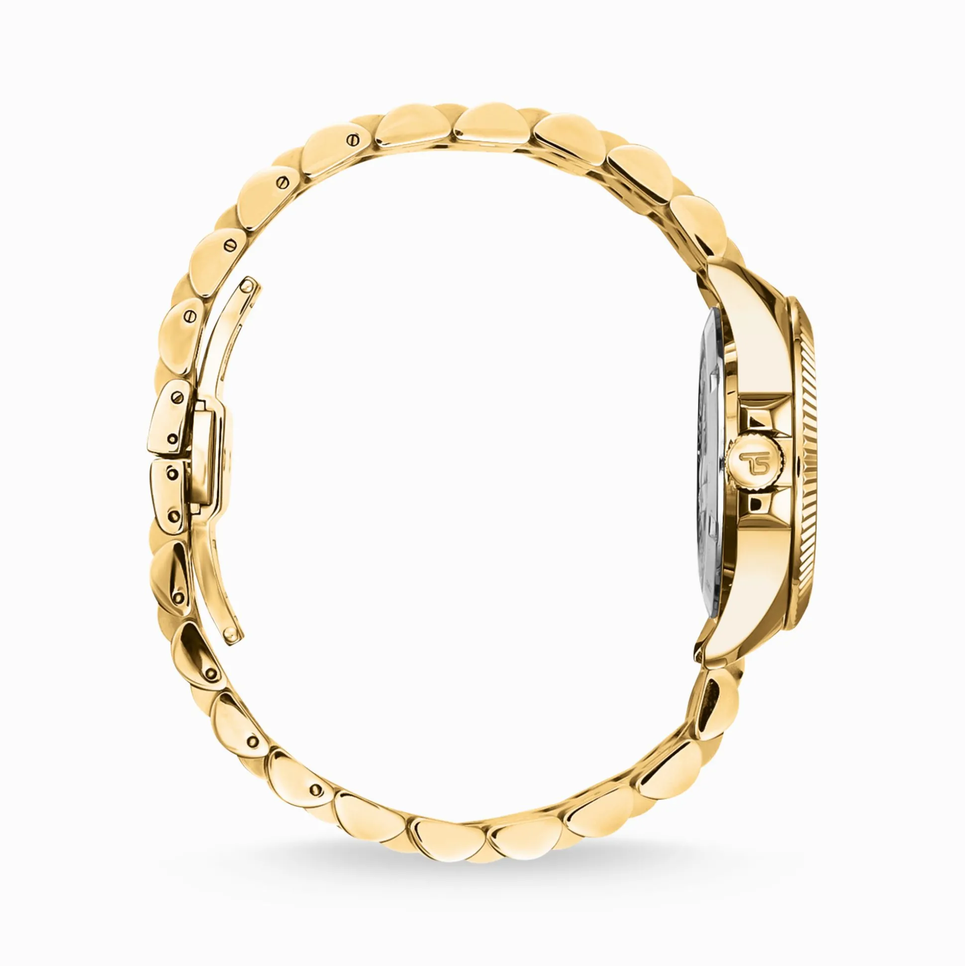 Hot Montre pour femmes DivineRainbow, placage doré et gemmes multicolores Femme Montres|Montres Pour Femmes