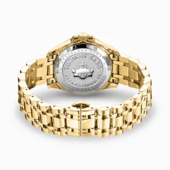 Hot Montre pour femmes DivineRainbow, placage doré et gemmes multicolores Femme Montres|Montres Pour Femmes