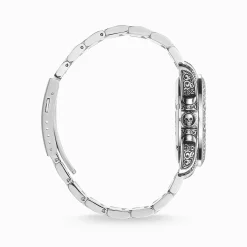 Sale Montre pour homme Rebel at Heart tête de mort argent noir Homme Montres|Montres