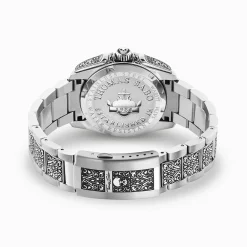 Sale Montre pour homme Rebel at Heart tête de mort argent noir Homme Montres|Montres