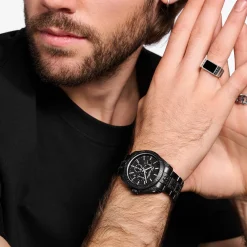 Cheap Montre pour homme Rebel at heart Chronograph noir Homme Montres|Montres
