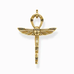 Sale Pendentif Ankh doré avec scarabée Femme Pendentifs|Pendentifs