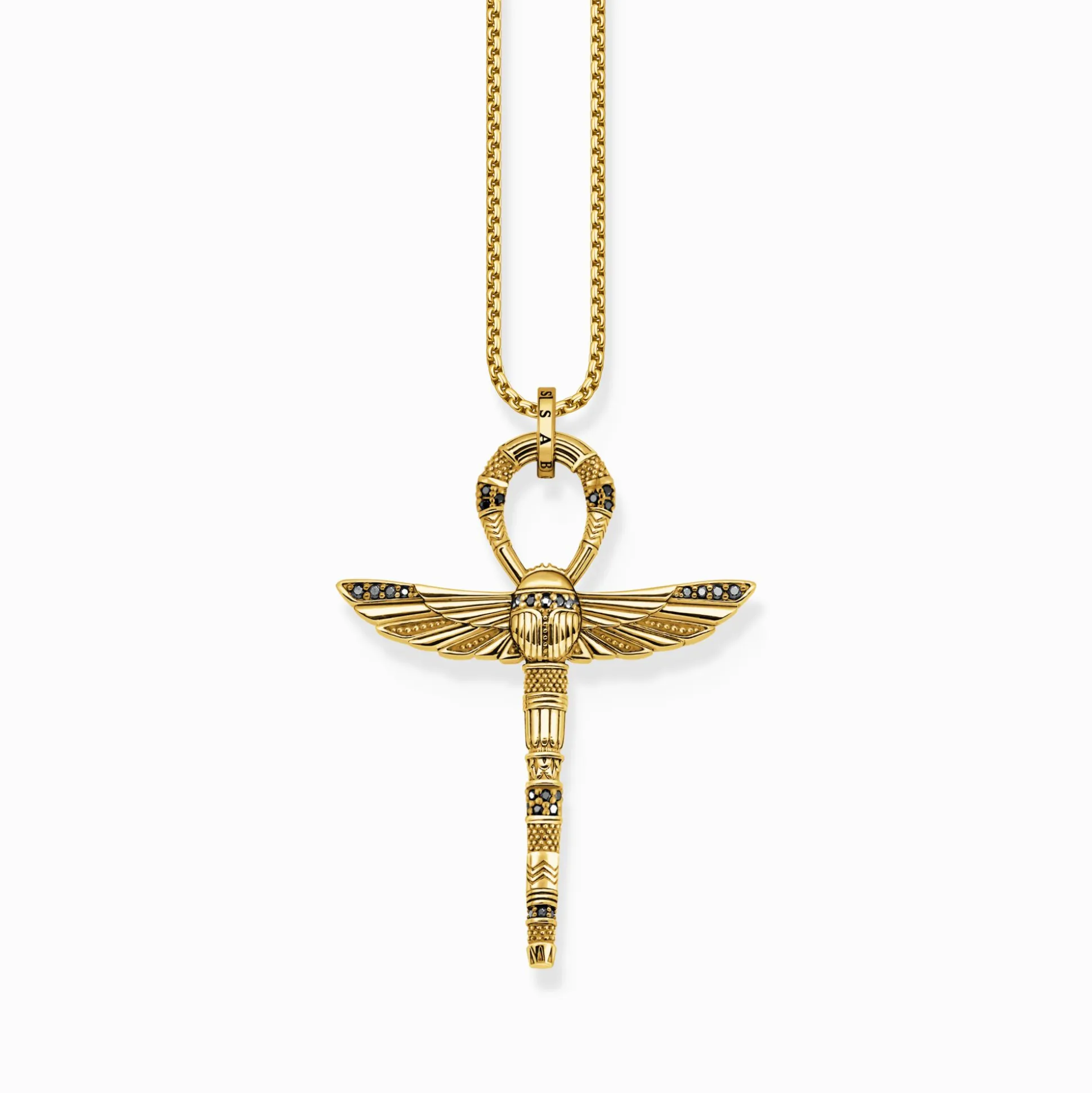 Sale Pendentif Ankh doré avec scarabée Femme Pendentifs|Pendentifs
