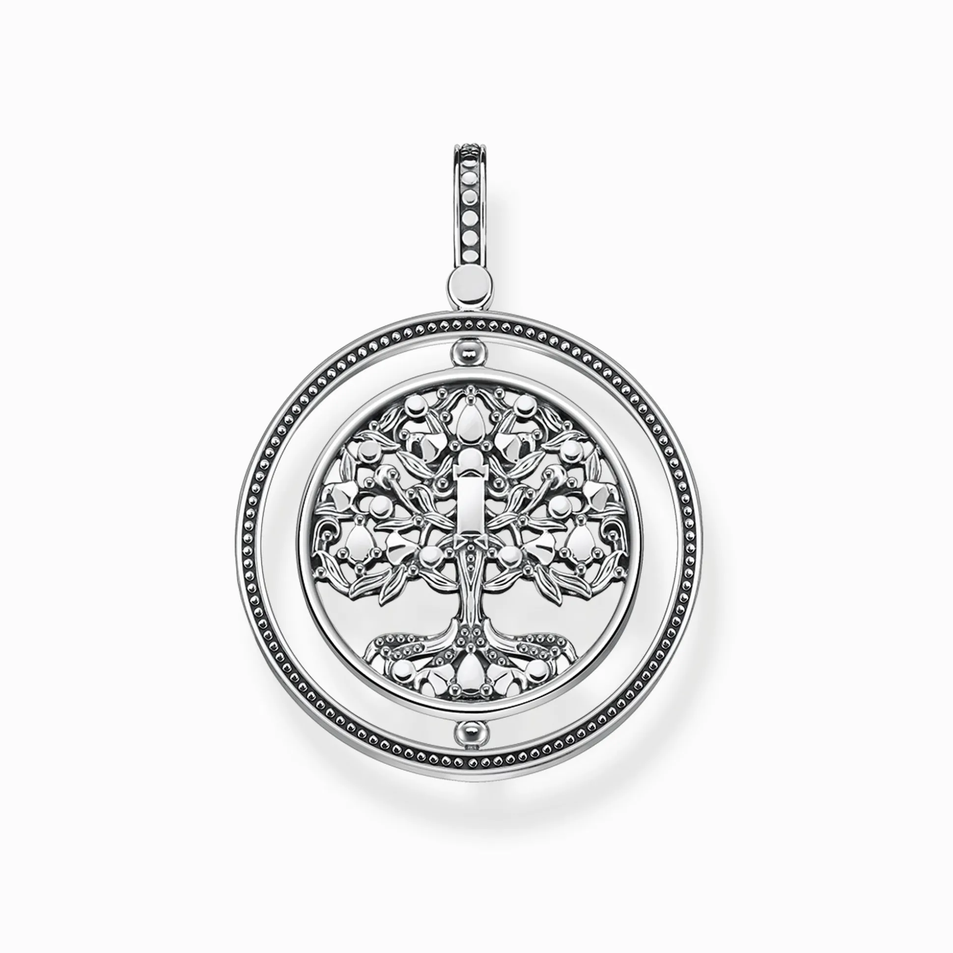 Sale Pendentif arbre de l'amour argent pierres multicolores Femme Pendentifs