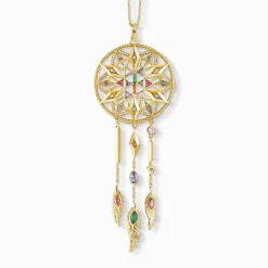Shop Pendentif avec chaîne - Limited Edition Femme Placage Or 18 Carats - Argent 925