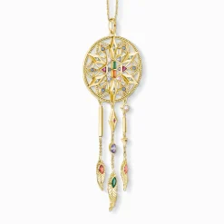 Shop Pendentif avec chaîne - Limited Edition Femme Placage Or 18 Carats - Argent 925