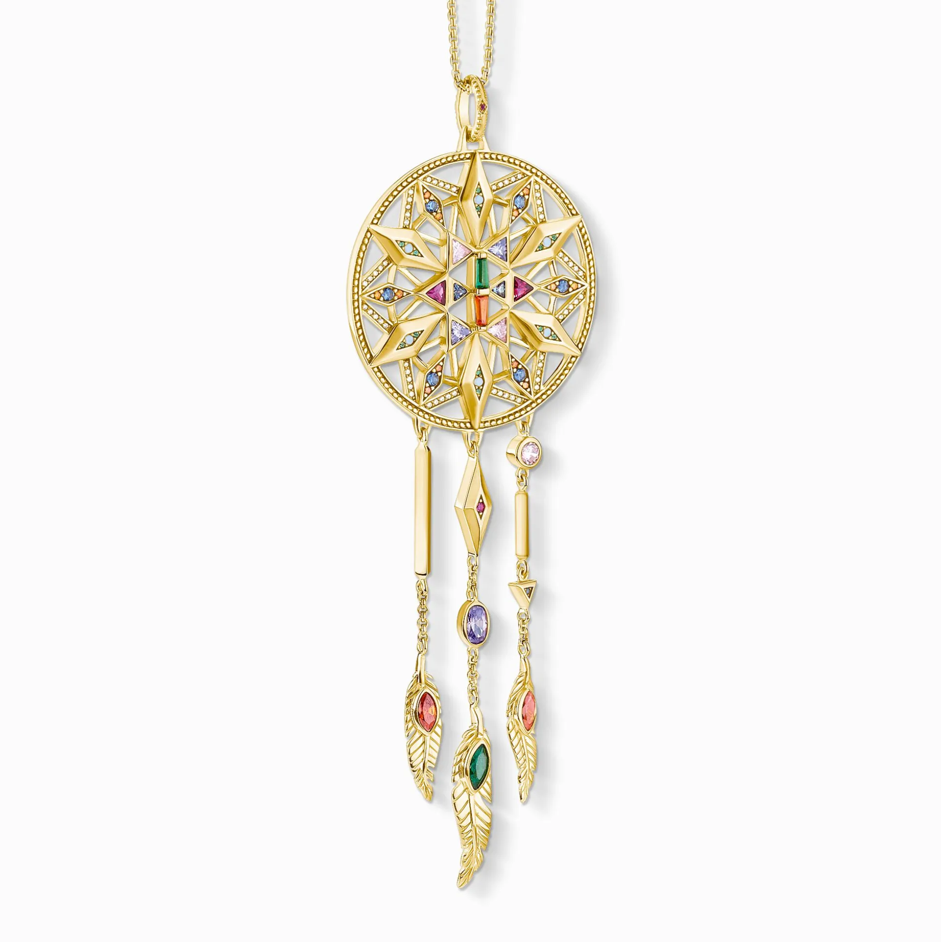Shop Pendentif avec chaîne - Limited Edition Femme Placage Or 18 Carats - Argent 925