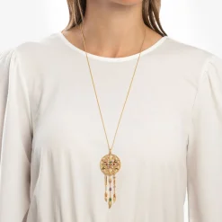 Shop Pendentif avec chaîne - Limited Edition Femme Placage Or 18 Carats - Argent 925