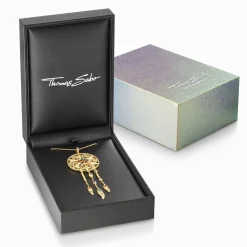 Shop Pendentif avec chaîne - Limited Edition Femme Placage Or 18 Carats - Argent 925