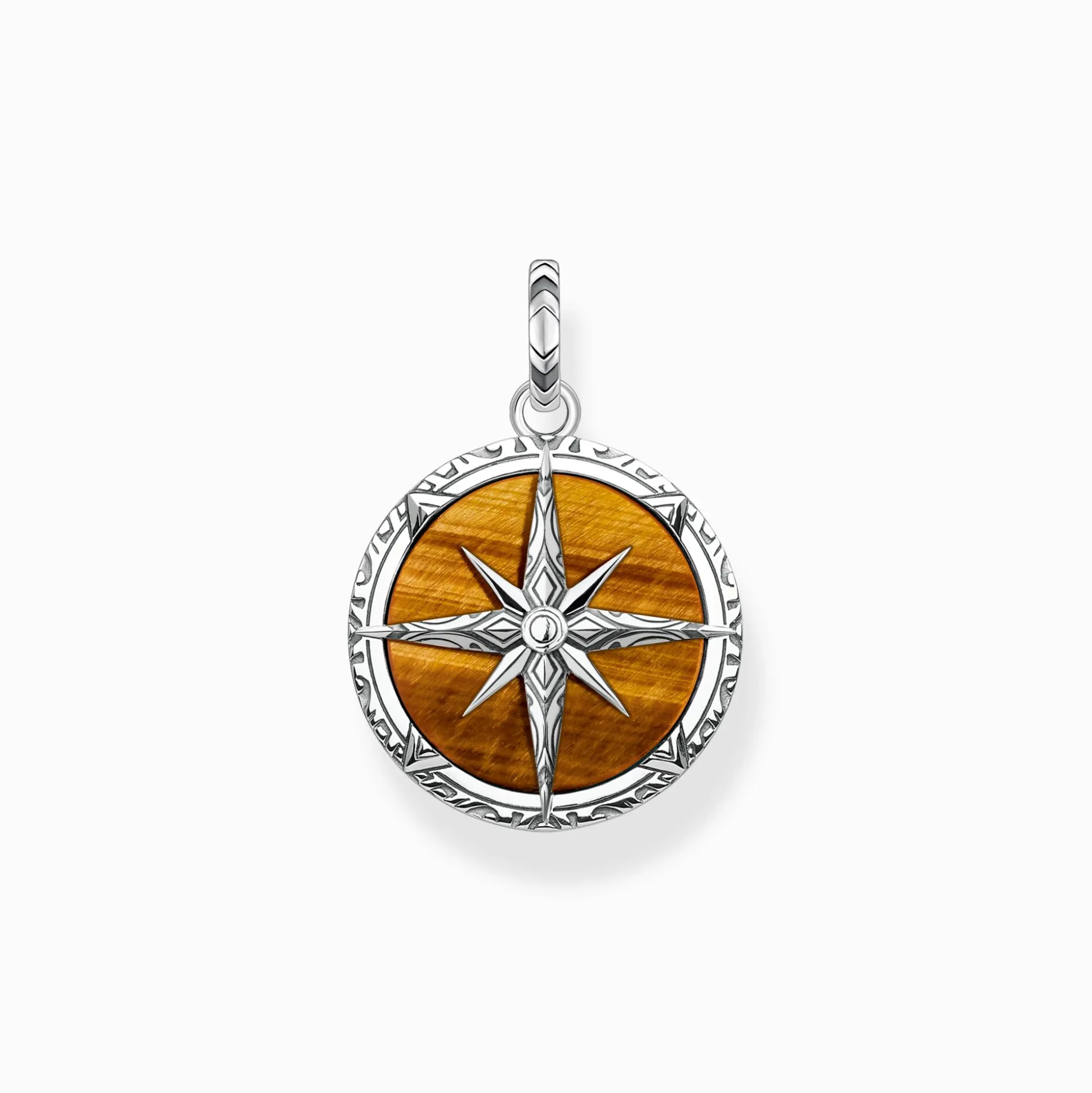 Cheap Pendentif boussole oeil-de-tigre Femme Pendentifs|Pendentifs