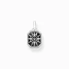 New Pendentif boussole étoile noir Femme Pendentifs|Pendentifs