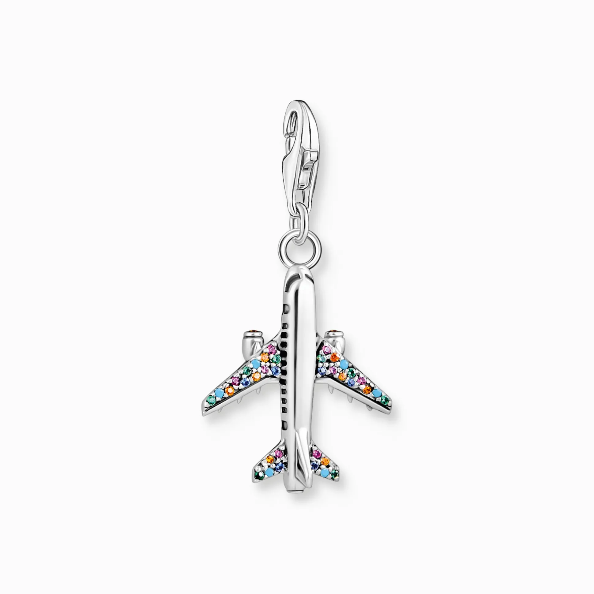 Best Pendentif Charm avec avion multicolore argent Femme Charms|Charms