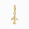Best Sale Pendentif Charm avion plaqué or Femme Charms|Charms