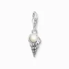 Sale Pendentif Charm coquille avec perle argent Femme Charms|Charms