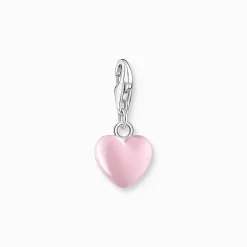 Clearance Pendentif Charm cœur rose argent Femme Charms|Charms