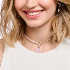 Sale Pendentif Charm cœur rose avec Best Mom argent Femme Charms|Charms