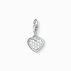 Store pendentif Charm cœur scintillant Femme Charms|Charms