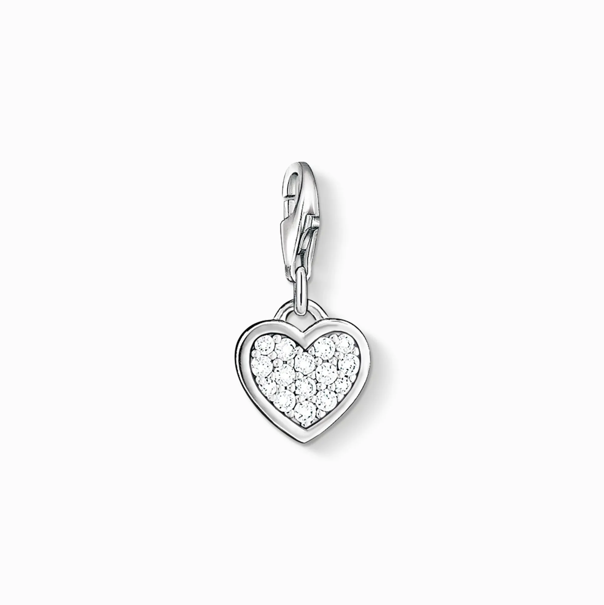Store pendentif Charm cœur scintillant Femme Charms|Charms