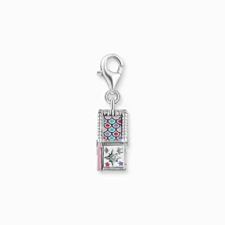 Outlet Pendentif Charm en forme de maison en pain d’épices avec de nombreux détails en argent Femme Charms|Charms