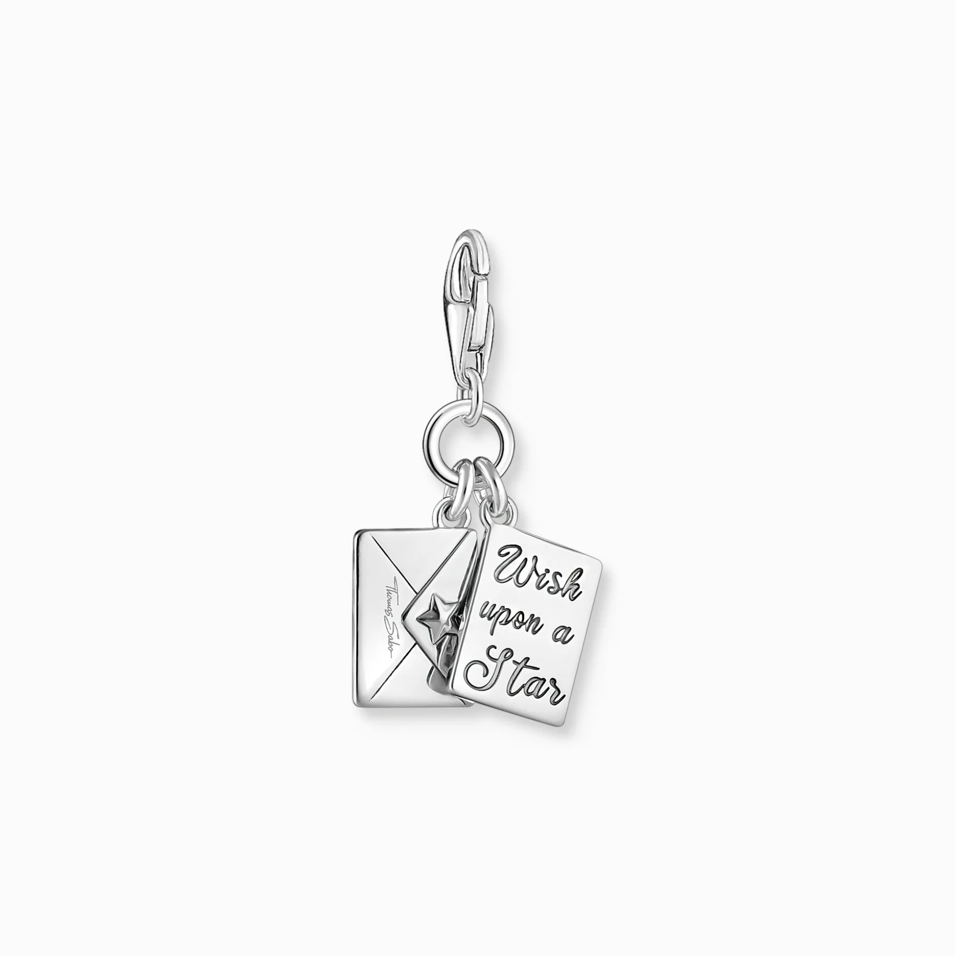 Cheap Pendentif Charm en forme de lettre et enveloppe en argent Femme Charms|Charms