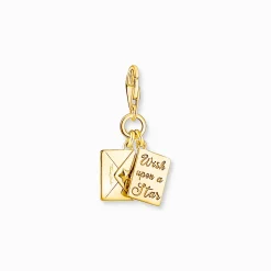Flash Sale Pendentif Charm en forme de lettre et enveloppe doré Femme Charms|Charms