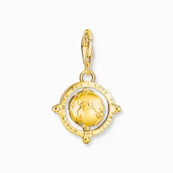 Best Sale Pendentif Charm globe terrestre multicolore plaqué or Femme Charms|Charms