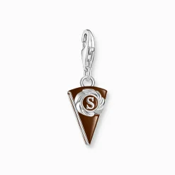 Best Pendentif Charm Gâteau viennois au chocolat argent Femme Charms|Charms