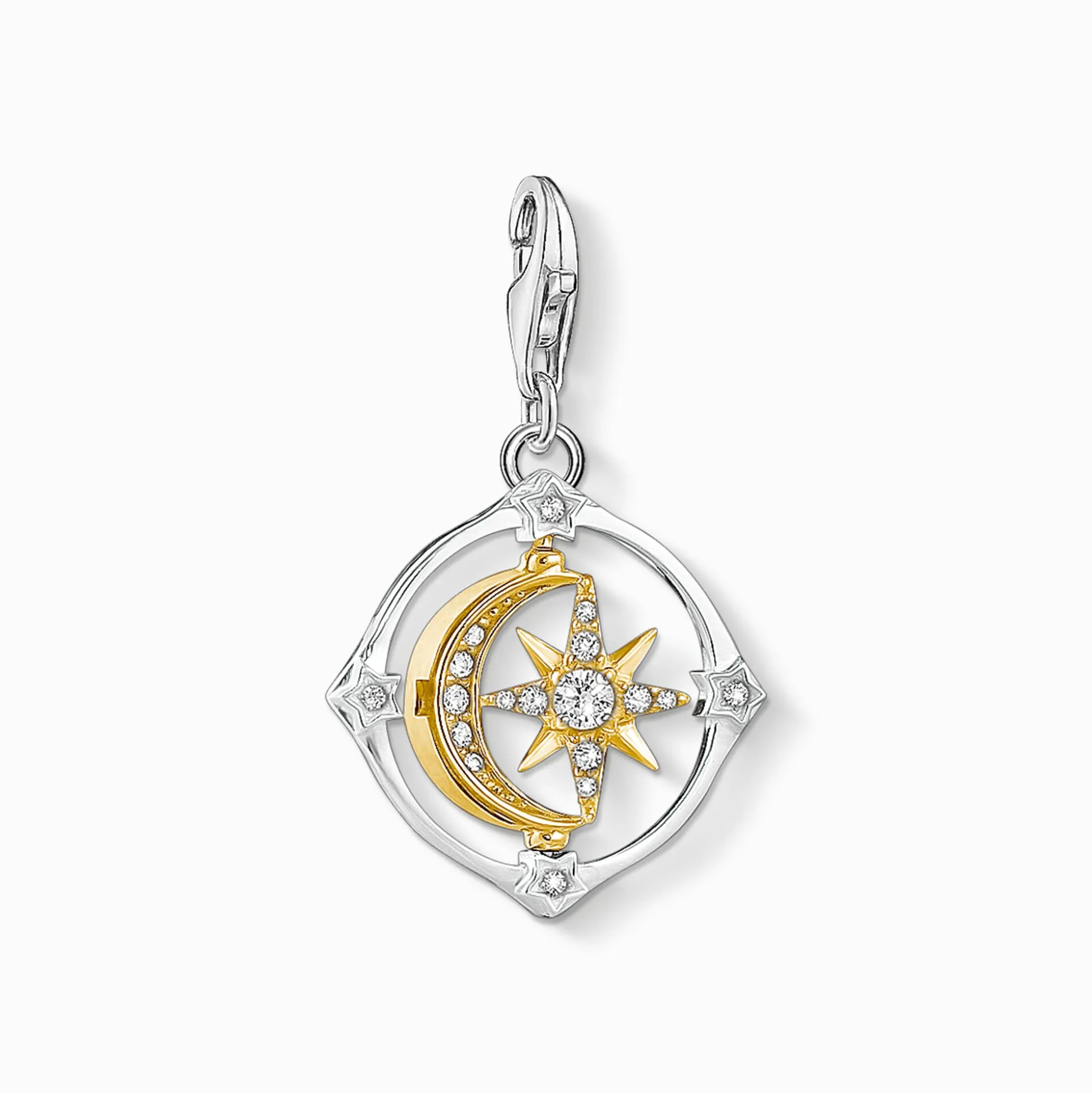 Fashion pendentif Charm Lune et étoile mobiles Femme Charms|Charms
