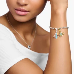 Flash Sale Pendentif Charm lunettes de soleil, une tong et un sorbetargent Femme Charms|Charms