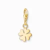 Shop Pendentif Charm médaille trèfle plaqué or Femme Charms|Charms