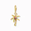 Best Sale Pendentif Charm palmier multicolore plaqué or Femme Charms|Charms