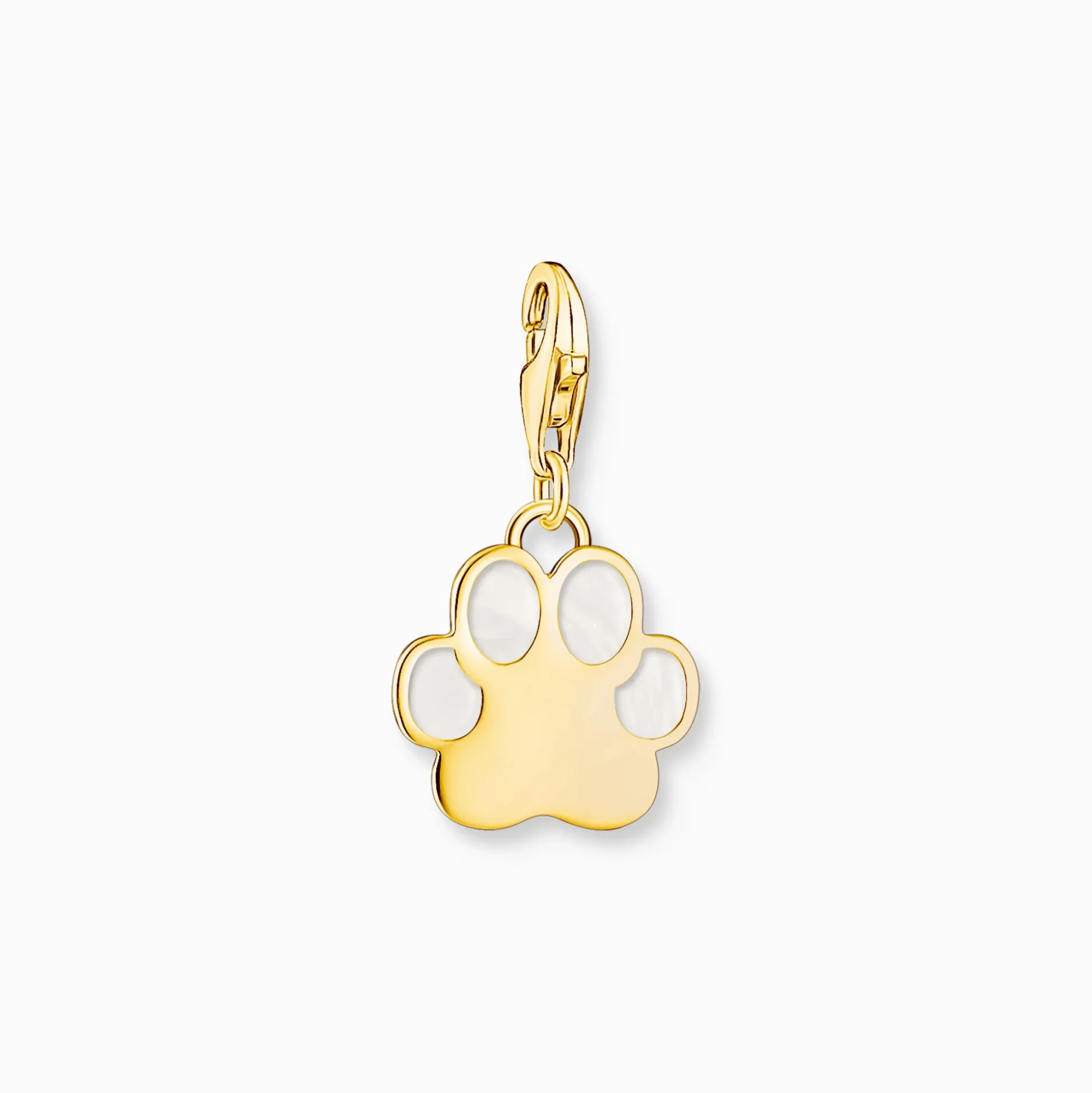 Shop Pendentif Charm patte de chien orné d’émail à froid blanc Femme Charms|Charms