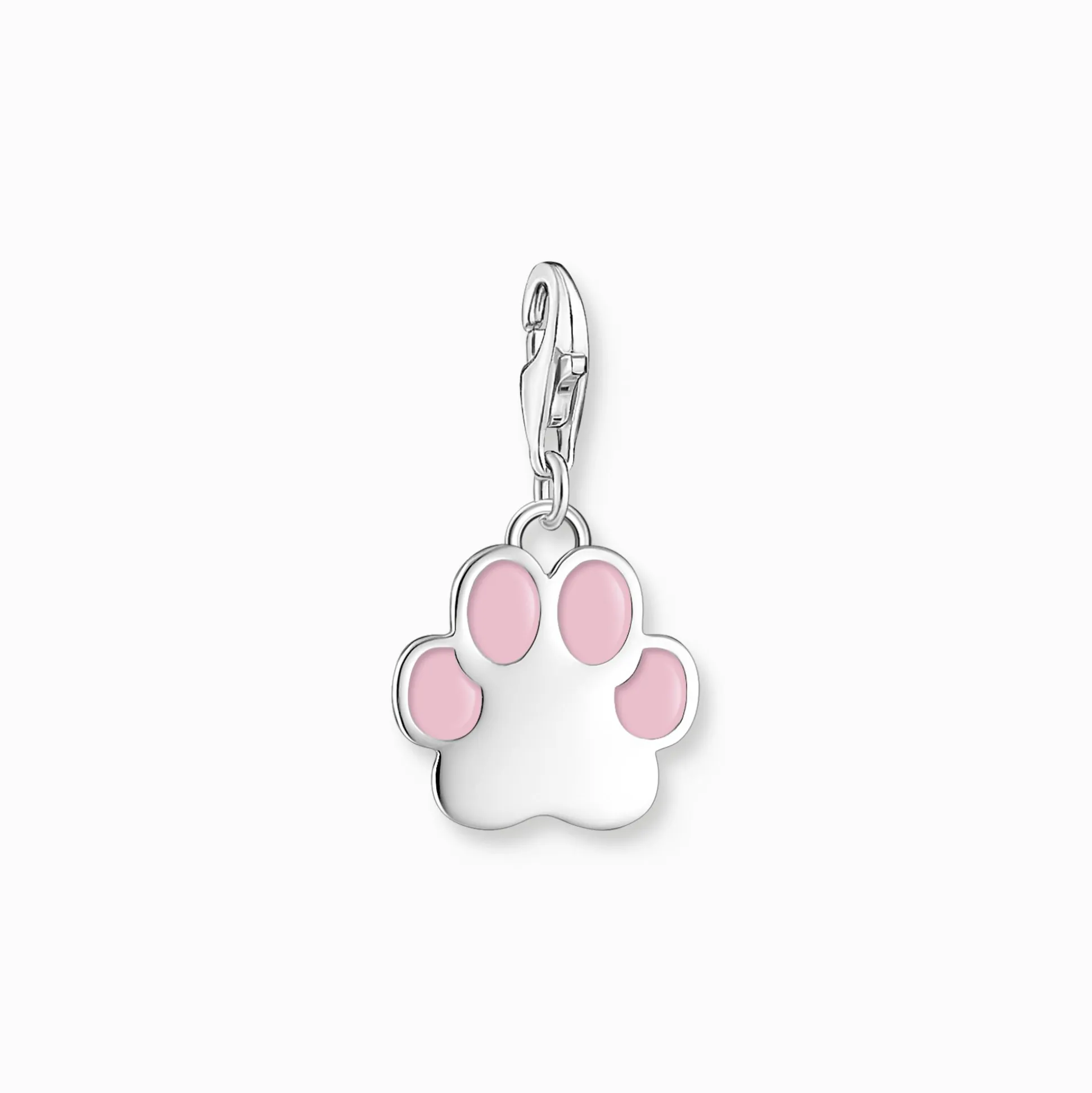 Cheap Pendentif Charm patte rose argent Femme Charms|Charms