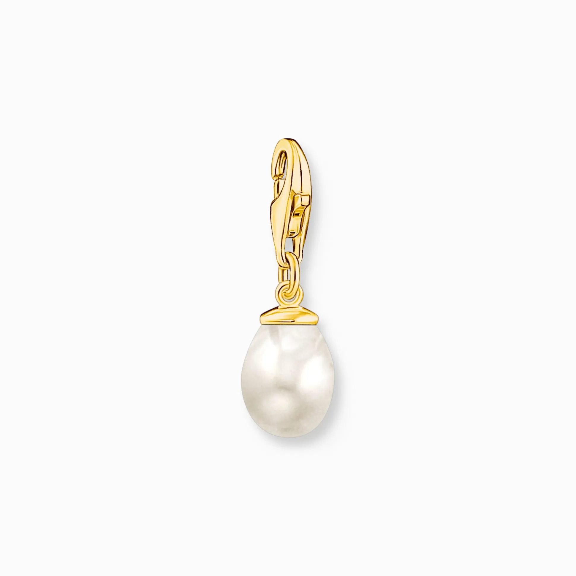Best Sale Pendentif Charm perle blanche plaqué or Femme Charms|Charms