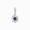 Flash Sale Pendentif Charm phases lunaires avec imitation grès en argent noirci Femme Charms|Charms