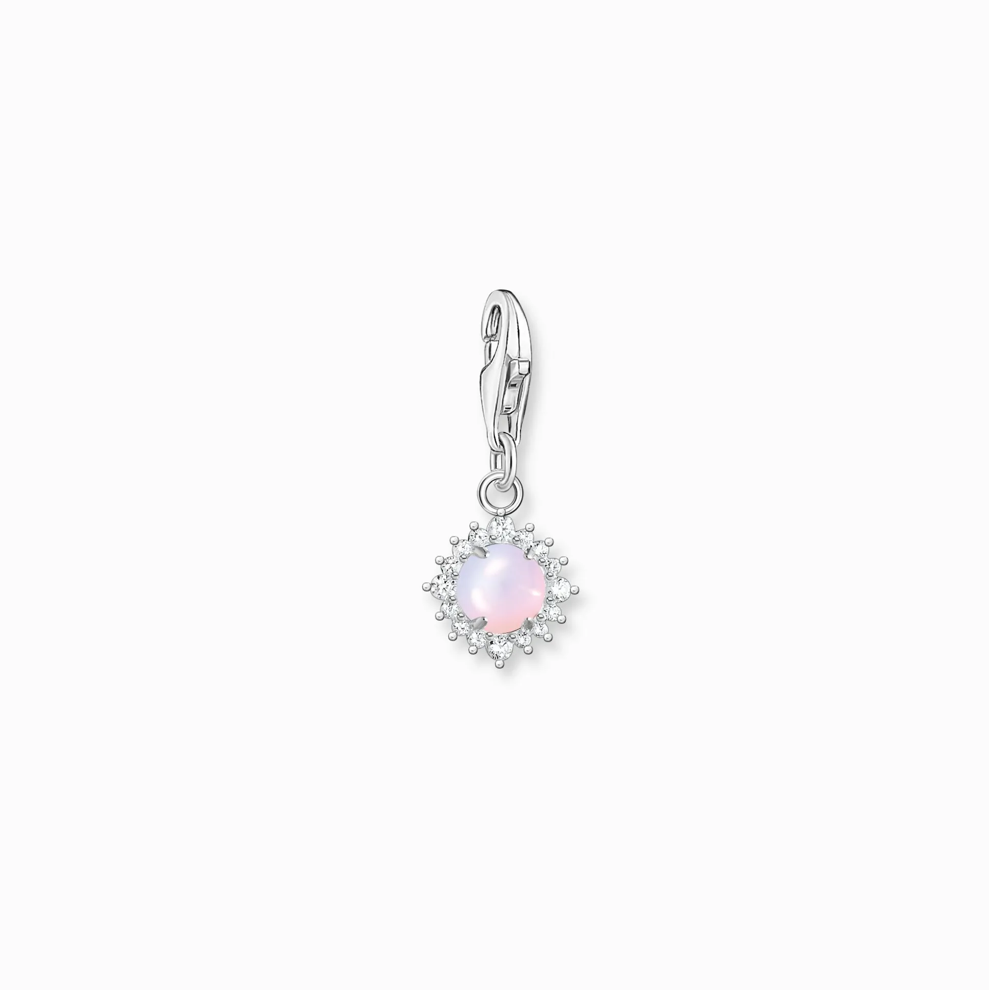 Best Pendentif Charm pierre de couleur opale rose chatoyant Femme Charms|Charms