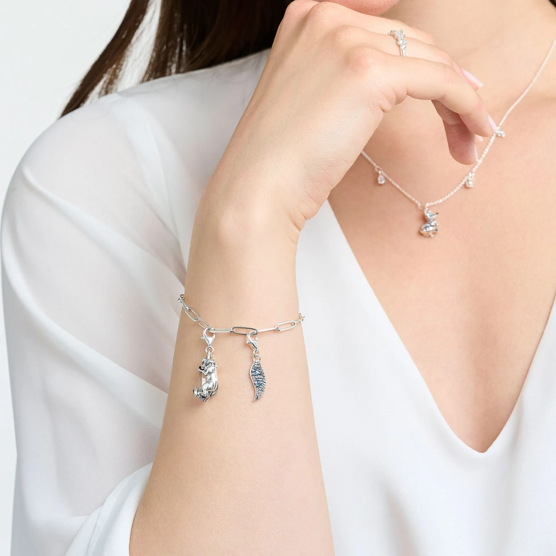 Sale Pendentif Charm renard argent Femme Charms|Charms