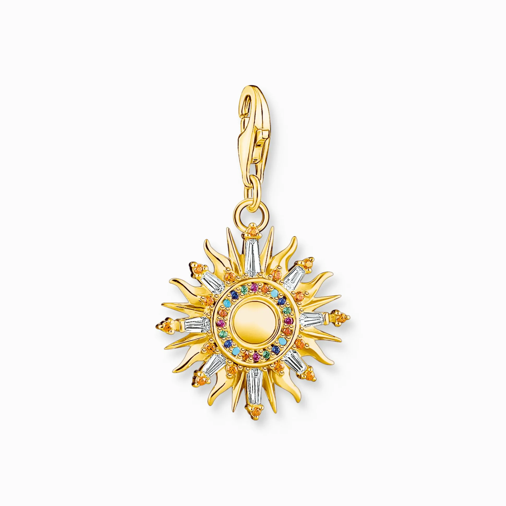 Best Sale Pendentif Charm soleil multicolore plaqué or Femme Charms|Charms