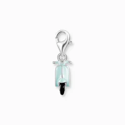 Outlet Pendentif Charm turquoises scooter argent Femme Charms|Charms